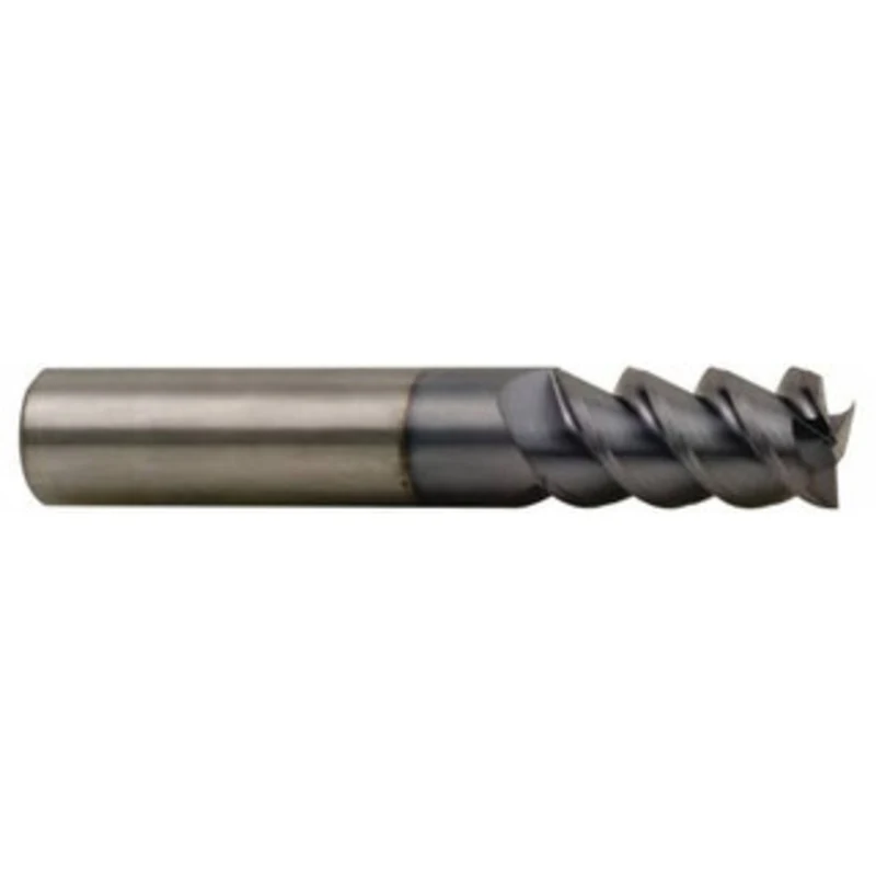 Accupro 5/16, 1-1/4 LOC, 5/16 Shank Diam, 4 OAL, 3 Flute, Solid Carbide Square End Mill Single End, TiCN Finish, Spir...